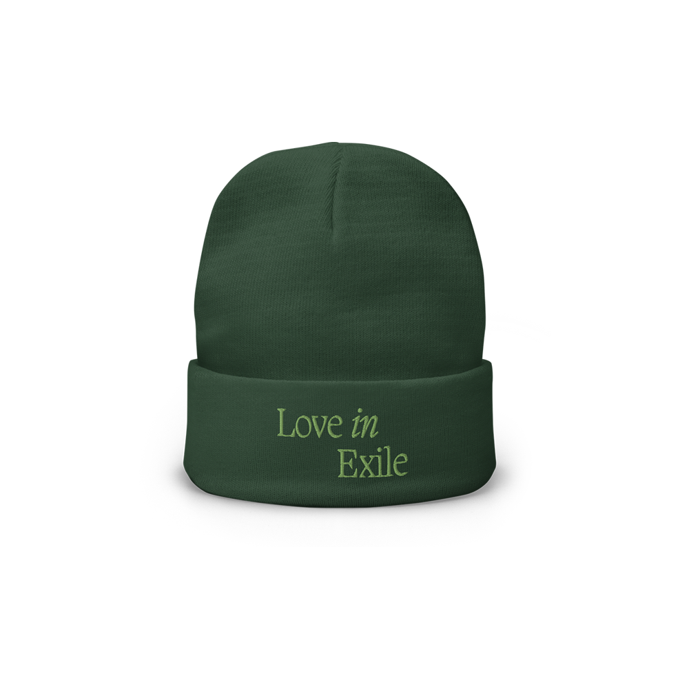Love in Exile Green Beanie Hat